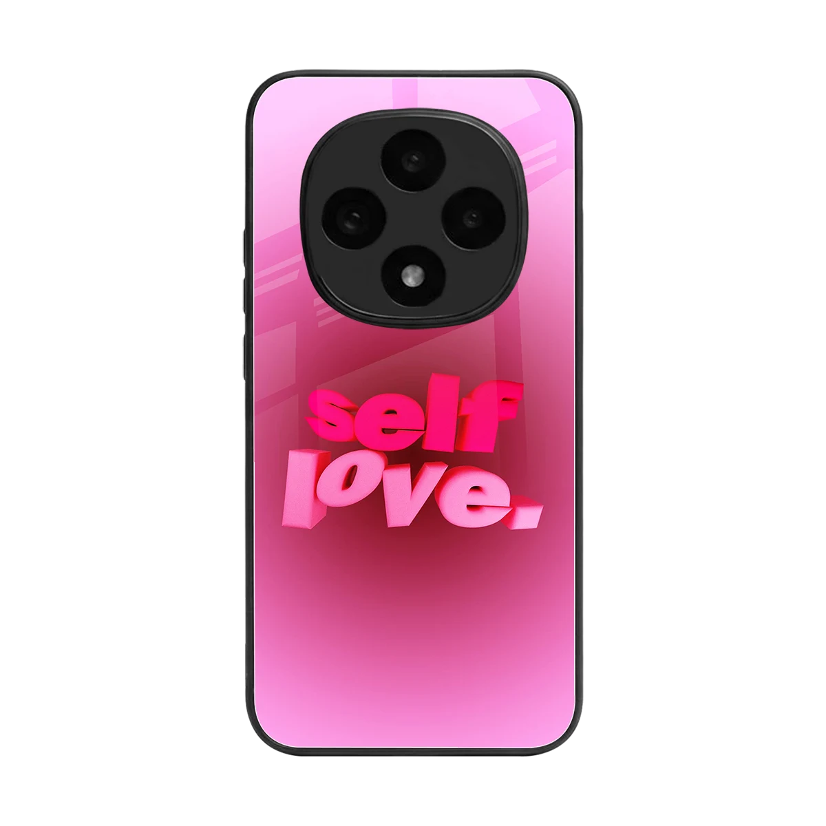 Self Love Aesthetic back phone cover | glass case for oppo f31 pro 5g