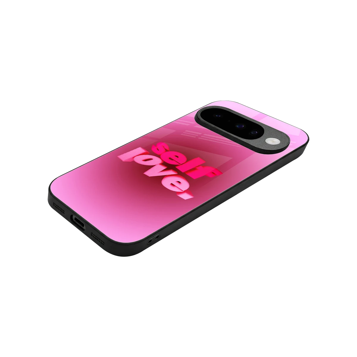 Self Love Aesthetic stylish phone case for google pixel 10 | glossy glass and slim fit