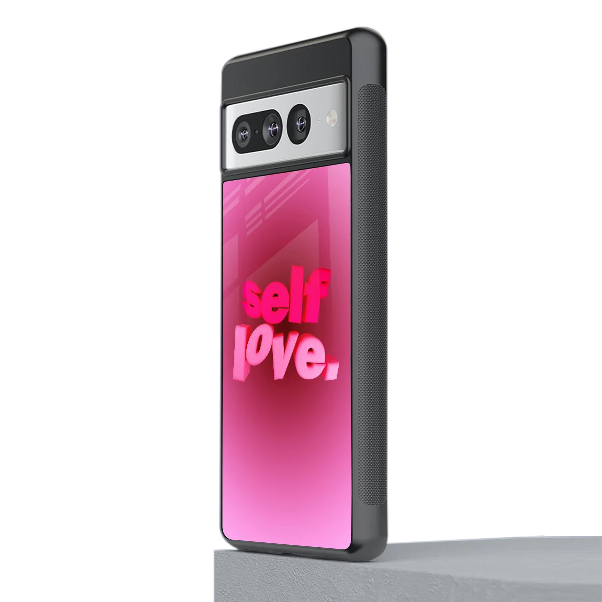 Self Love Aesthetic stylish phone case for google pixel 7 pro | glossy glass and slim fit