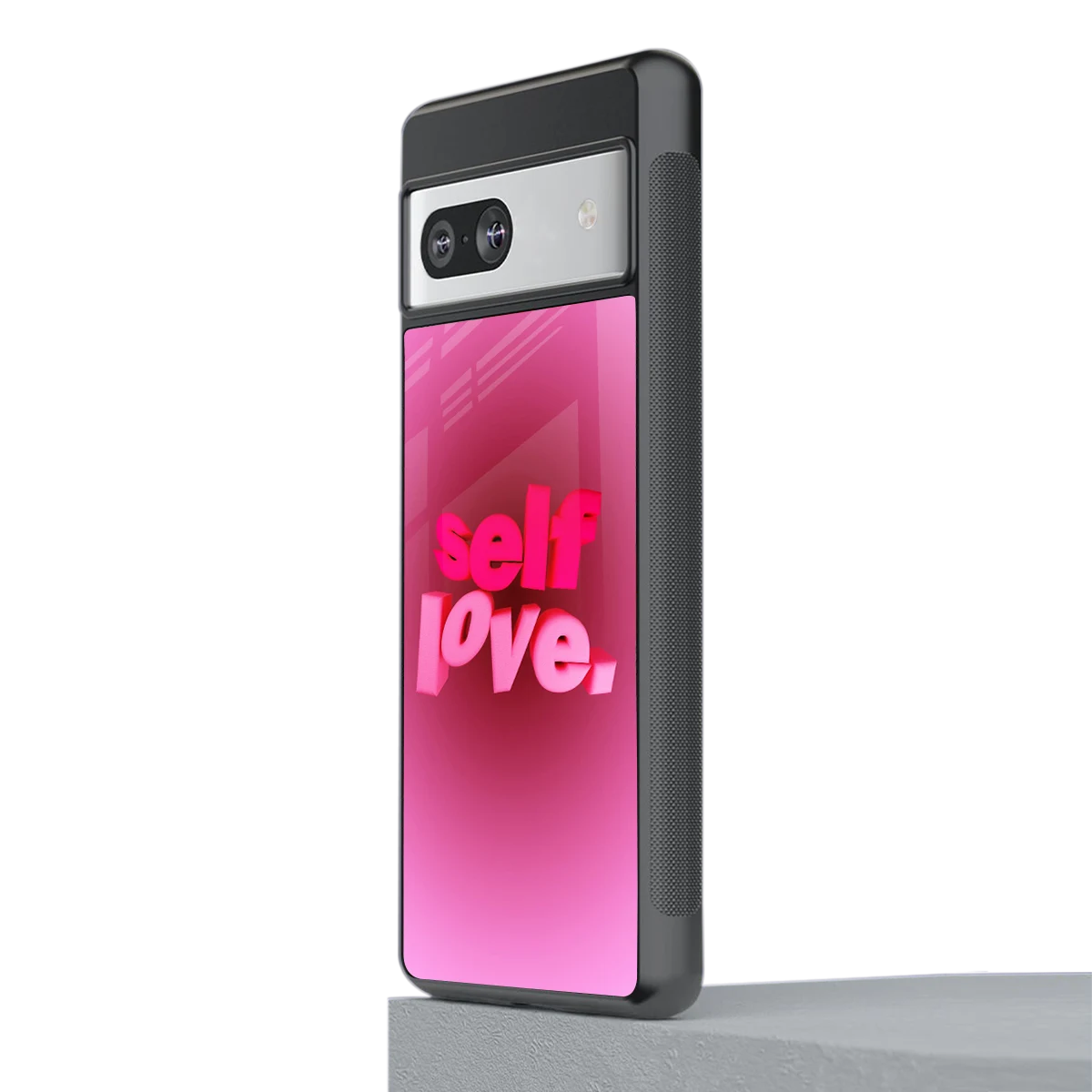 Self Love Aesthetic stylish phone case for google pixel 7a | glossy glass and slim fit
