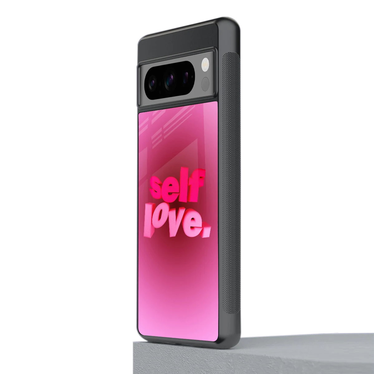 Self Love Aesthetic stylish phone case for google pixel 8 pro | glossy glass and slim fit