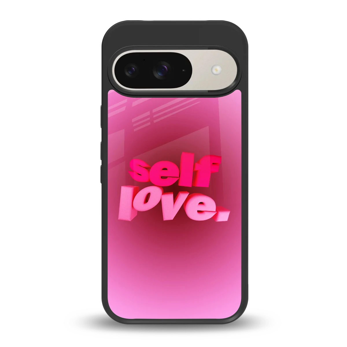 Self Love Aesthetic back phone cover | glass case for google pixel 9