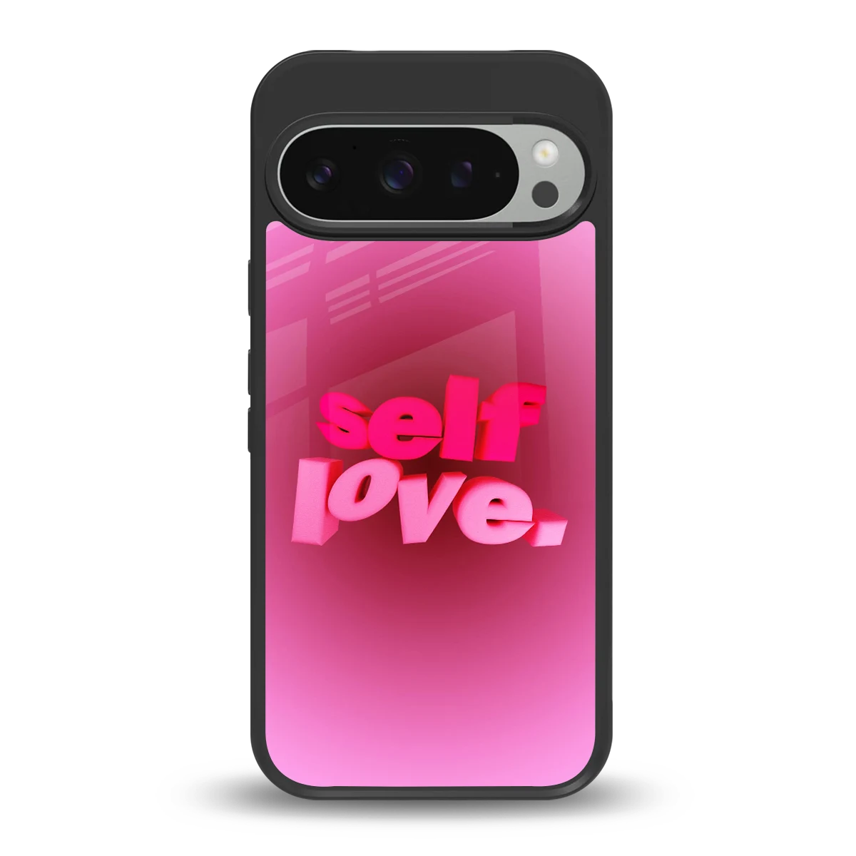 Self Love Aesthetic back phone cover | glass case for google pixel 9 pro