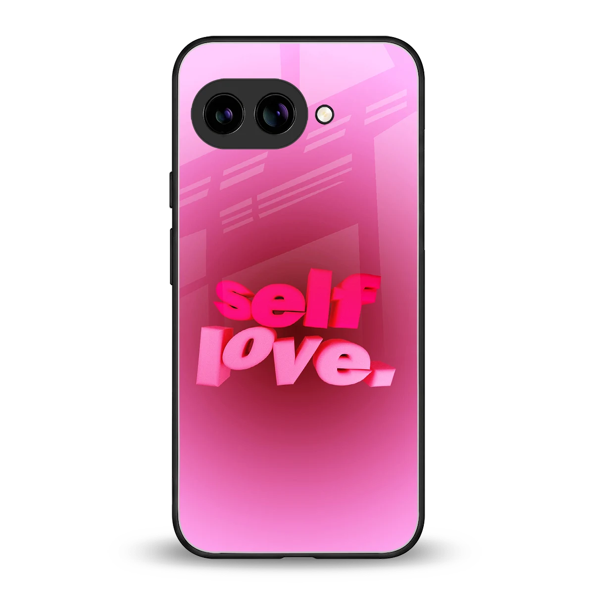 Self Love Aesthetic back phone cover | glass case for google pixel 9a