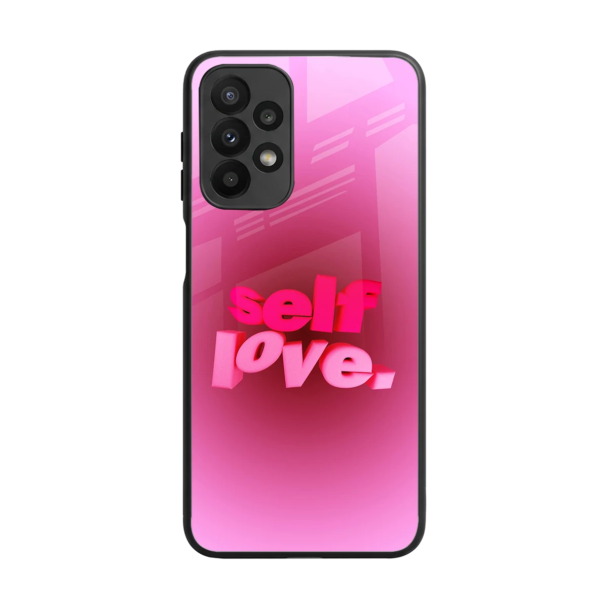 Self Love Aesthetic back phone cover | glass case for samsung galaxy a23