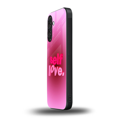 Self Love Aesthetic samsung galaxy a55 5g mobile cover | shockproof glass phone case