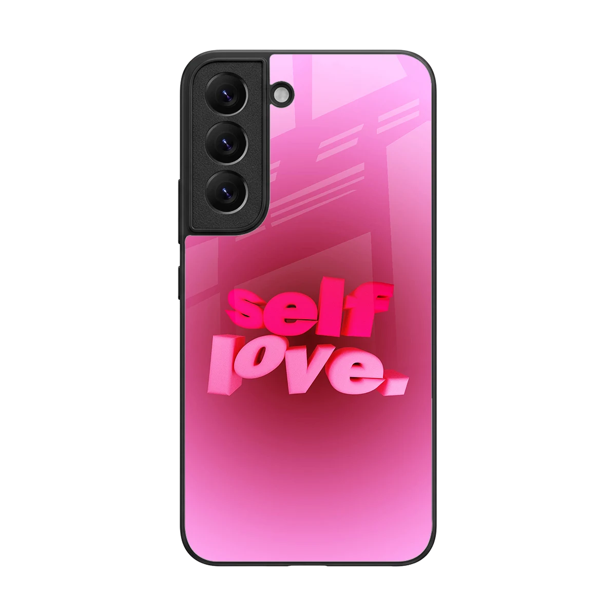 Self Love Aesthetic back phone cover | glass case for samsung galaxy s22