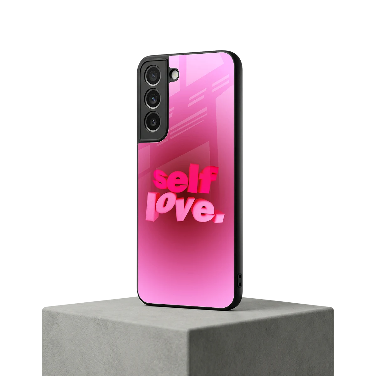 Self Love Aesthetic samsung galaxy s22 mobile cover | shockproof glass phone case