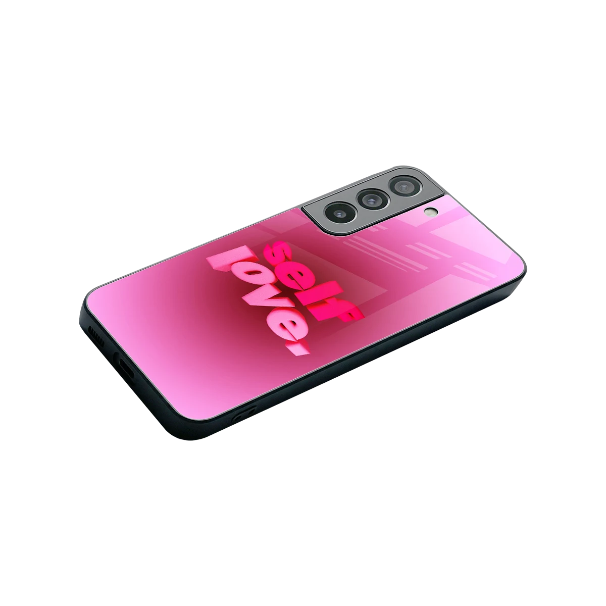 Self Love Aesthetic stylish phone case for samsung galaxy s22 | glossy glass and slim fit