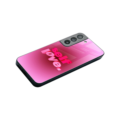 Self Love Aesthetic stylish phone case for samsung galaxy s22 | glossy glass and slim fit
