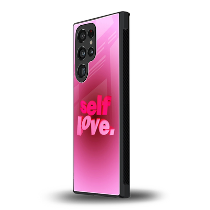 Self Love Aesthetic samsung galaxy s24 ultra mobile cover | shockproof glass phone case