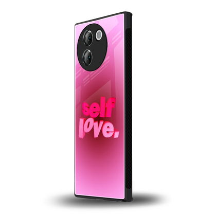 Self Love Aesthetic vivo v30e mobile cover | shockproof glass phone case