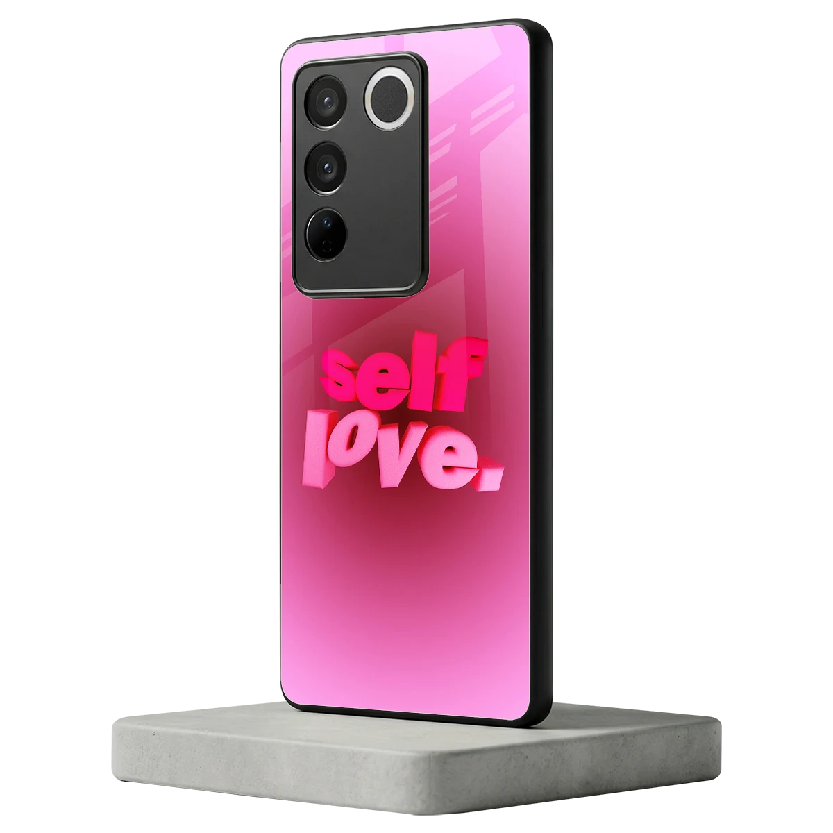 Self Love Aesthetic vivo v27 5g mobile cover | shockproof glass phone case