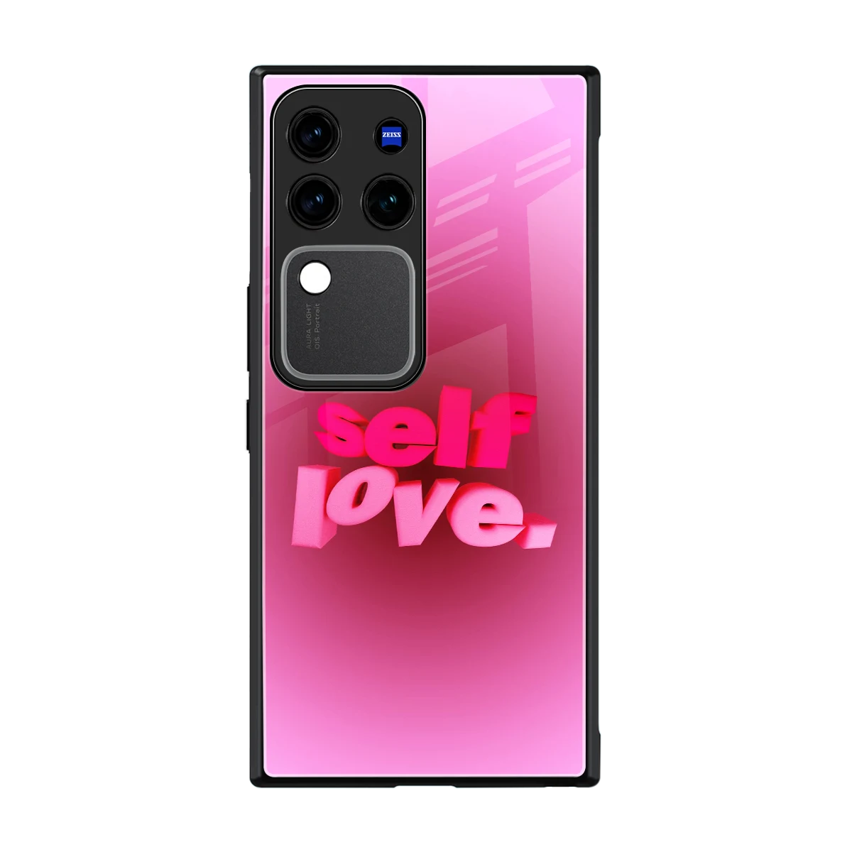 Self Love Aesthetic back phone cover | glass case forvivo v30 pro