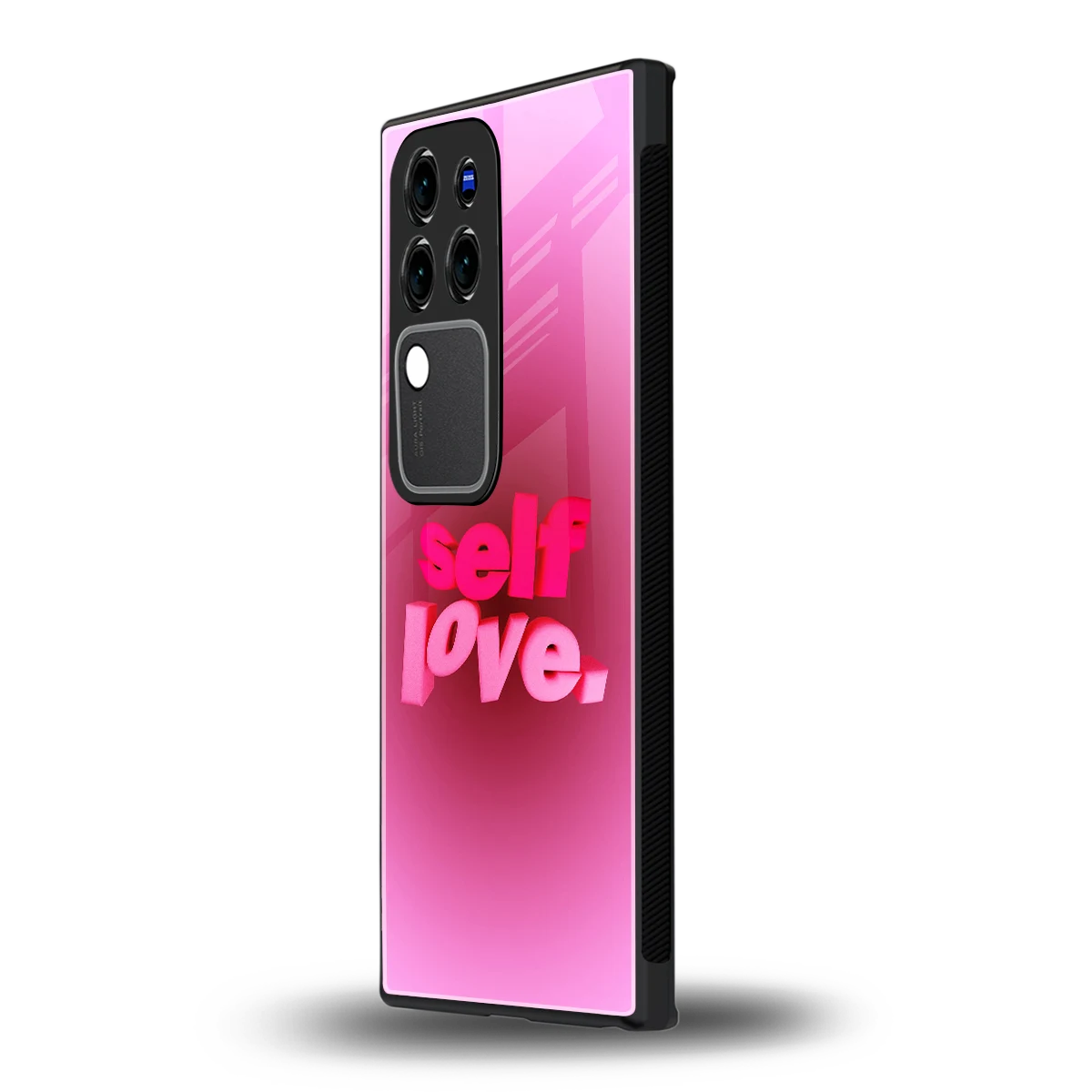 Self Love Aestheticvivo v30 pro mobile cover | shockproof glass phone case