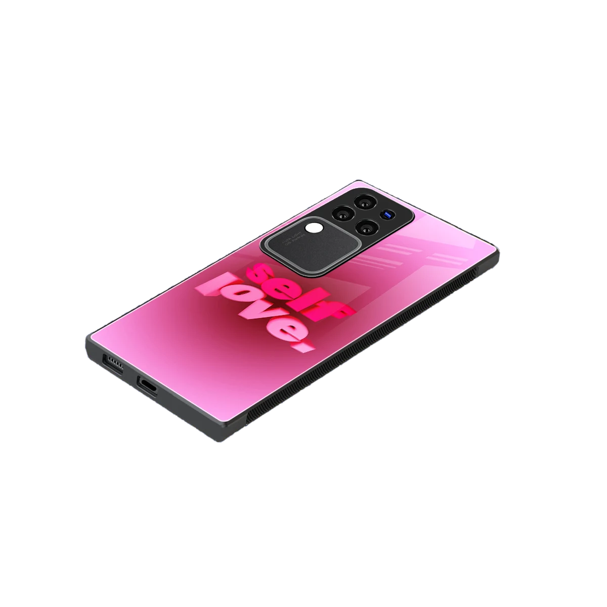Self Love Aesthetic stylish phone case forvivo v30 pro | glossy glass and slim fit