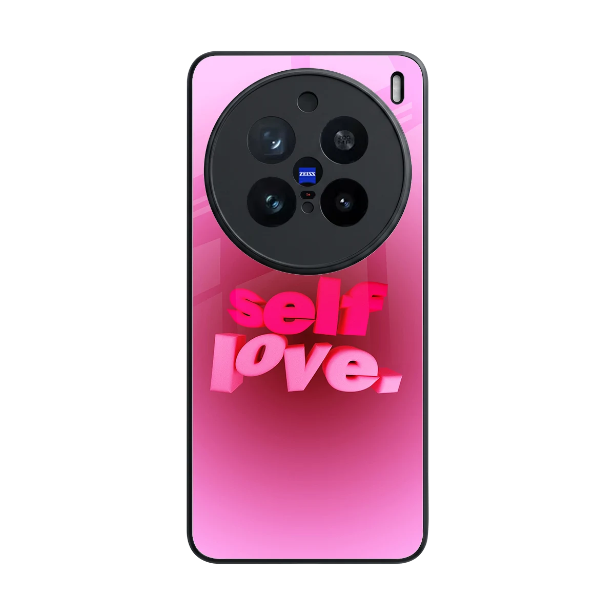 Self Love Aesthetic back phone cover | glass case for vivo x200 pro