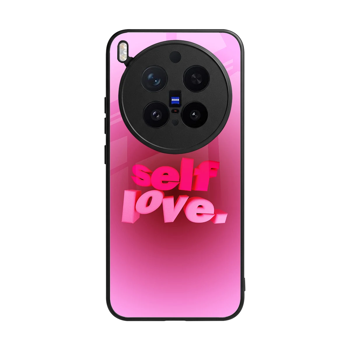 Self Love Aesthetic back phone cover | glass case for vivo x300 pro