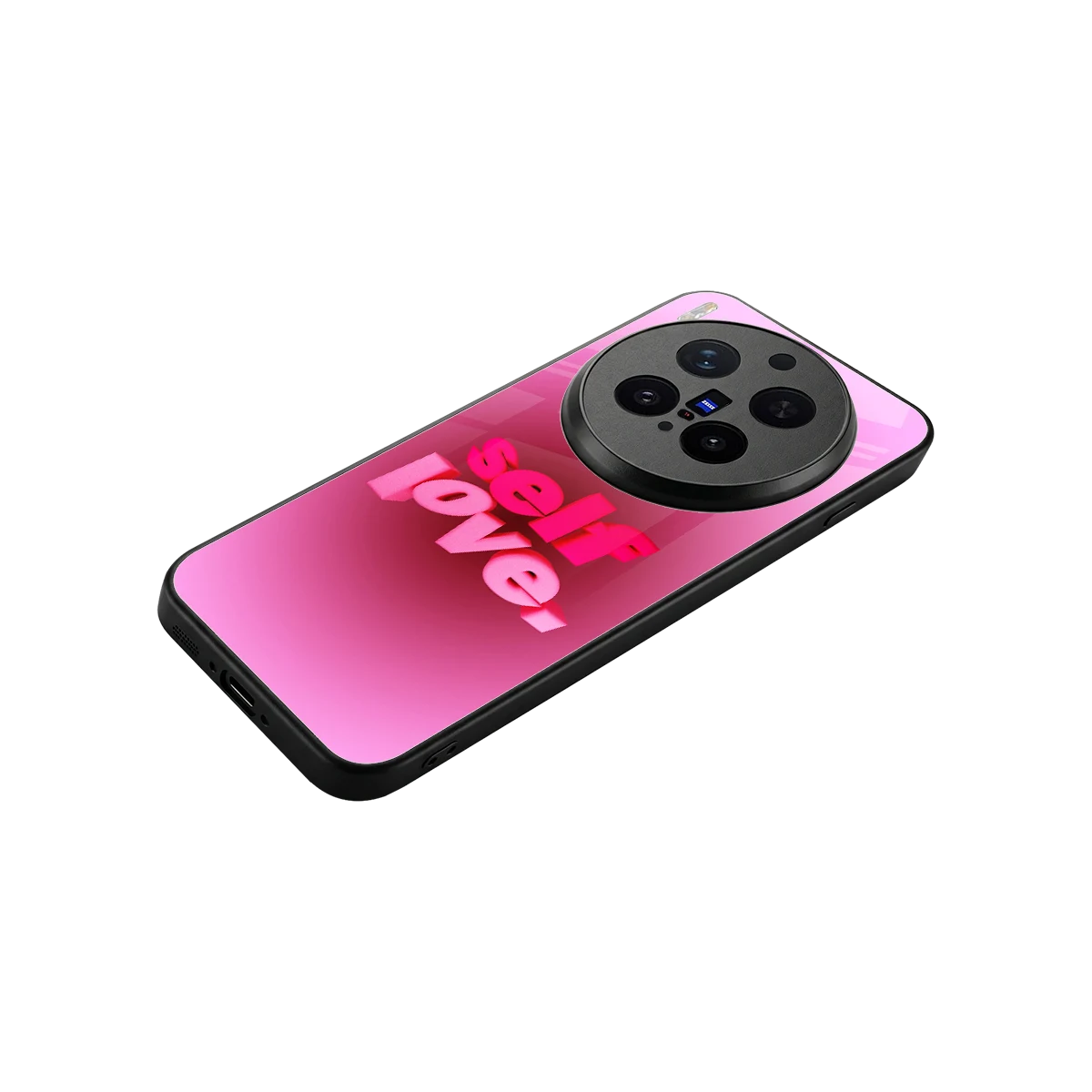Self Love Aesthetic stylish phone case for vivo x300 pro | glossy glass and slim fit