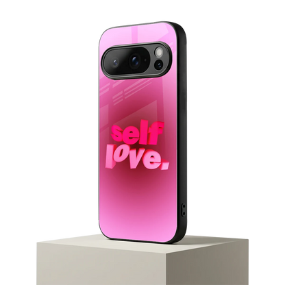 Self Love Aesthetic google pixel 10 pro mobile cover | shockproof glass phone case