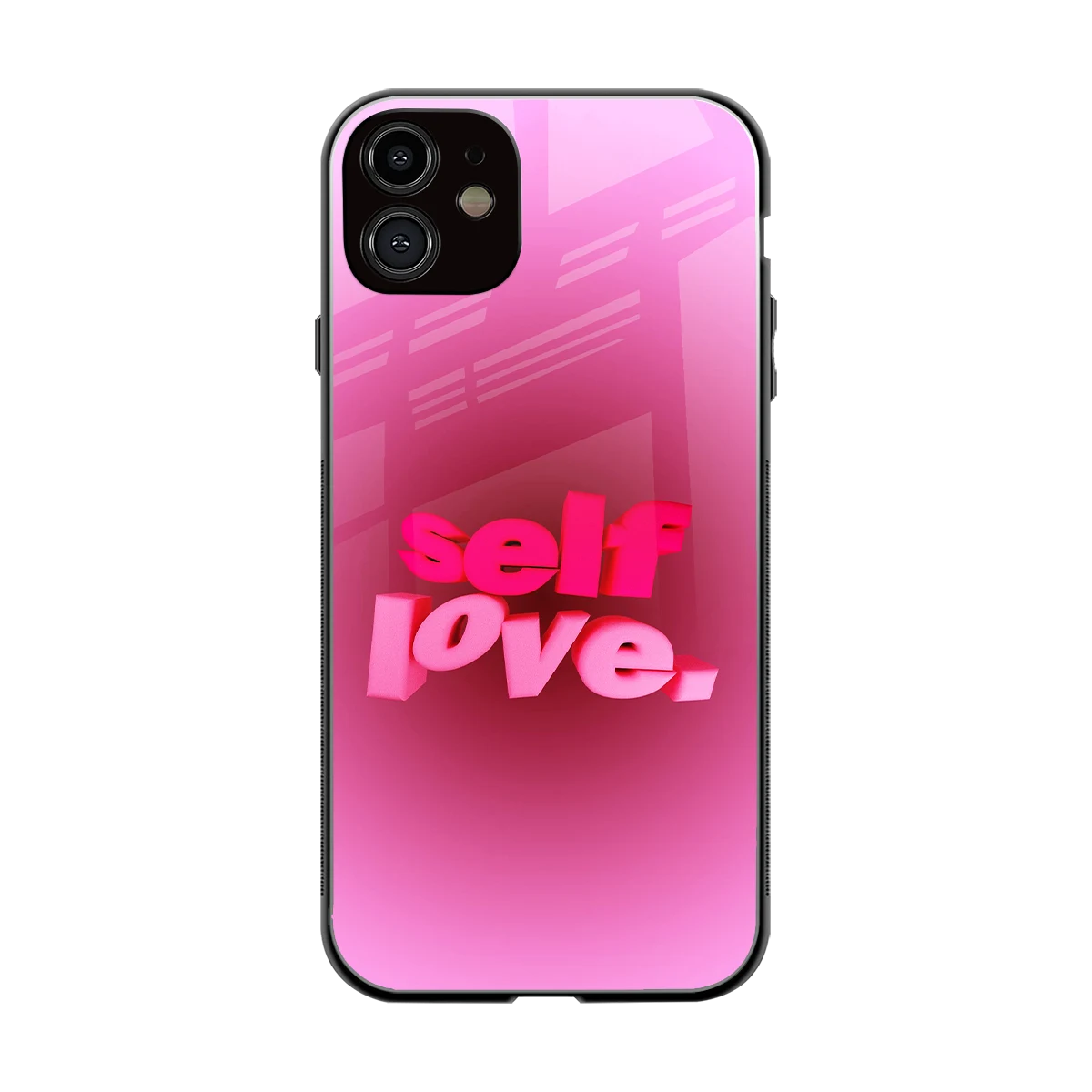 Self Love Aesthetic back phone cover | glass case for iphone 11