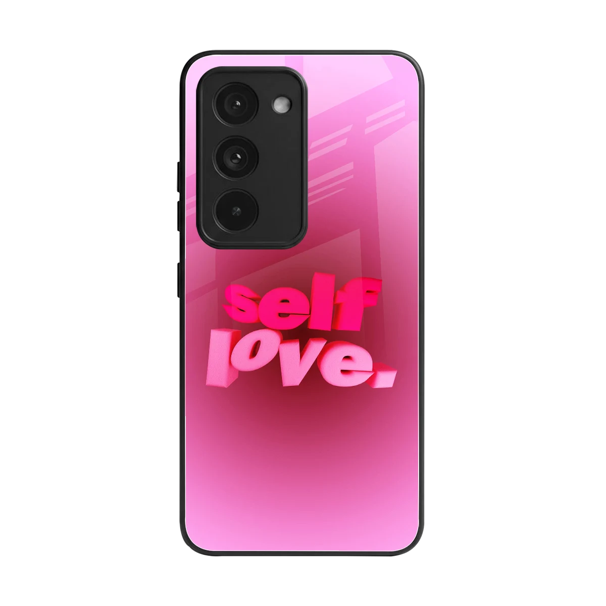 Self Love Aesthetic back phone cover | glass case for redmi 15 5g