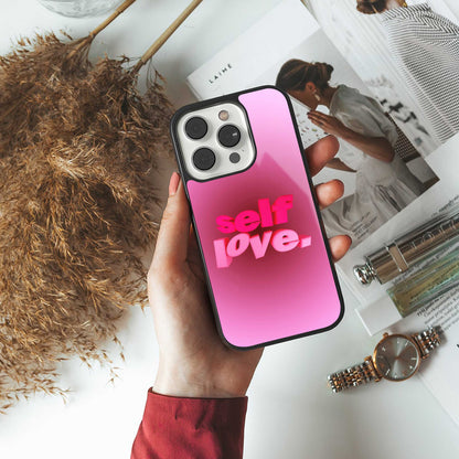 Self Love Aesthetic Phone Case for Iphone 16 | Glass Case