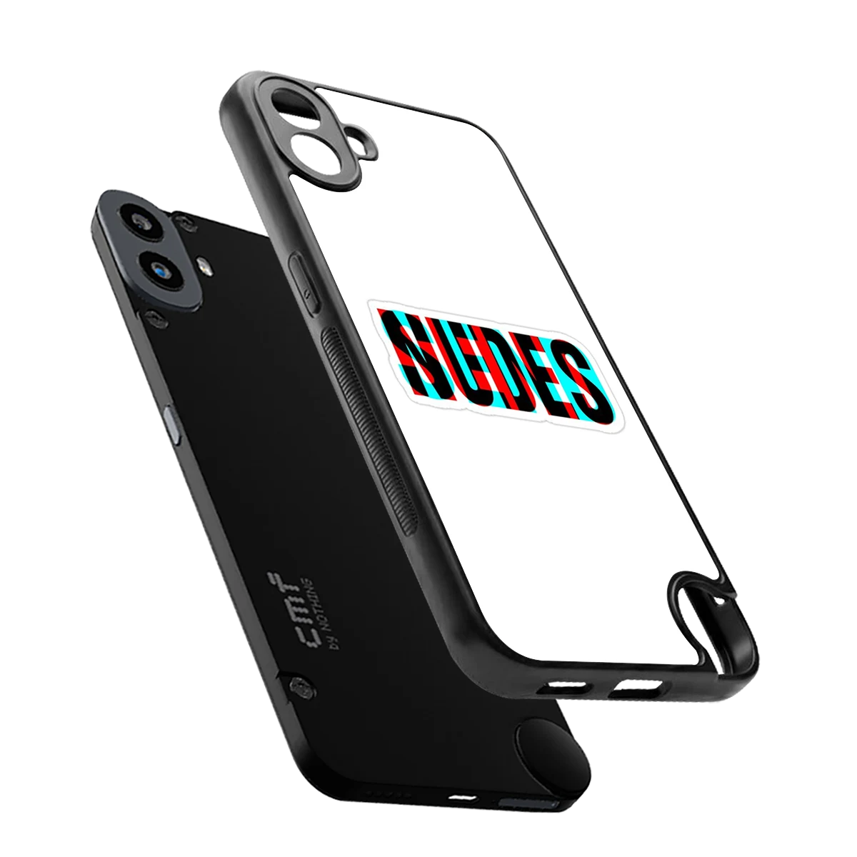 Send Pics sleek cmf nothing phone 1 cover with tempered glass back and TPU edges