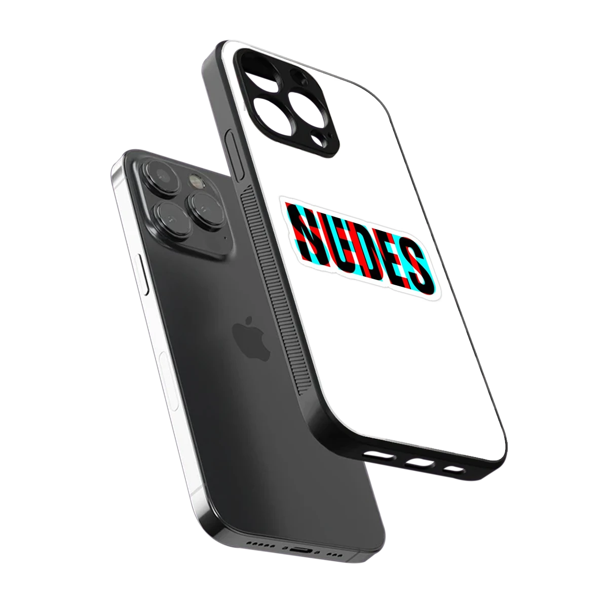 Send Pics sleek iphone 13 pro cover with tempered glass back and TPU edges