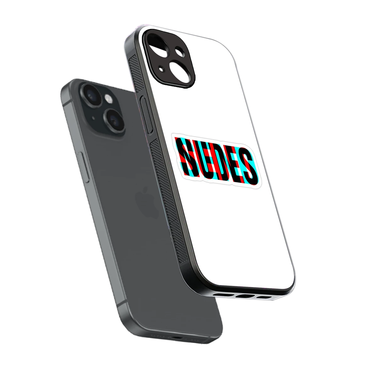 Send Pics sleek iphone 13 cover with tempered glass back and TPU edges