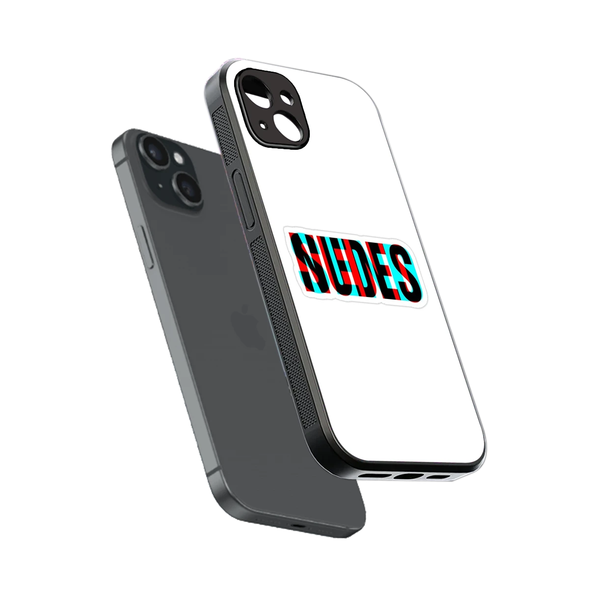Send Pics sleek iphone 14 plus cover with tempered glass back and TPU edges