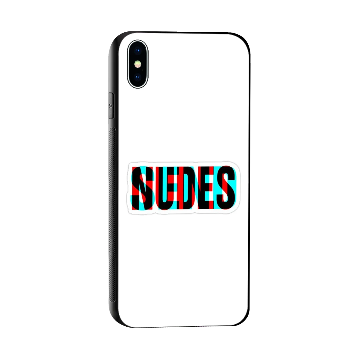 Send Pics sleek iphone xs max cover with tempered glass back and TPU edges