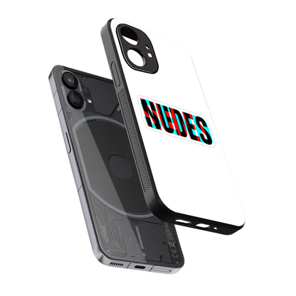 Send Pics sleek nothing phone 1 cover with tempered glass back and TPU edges