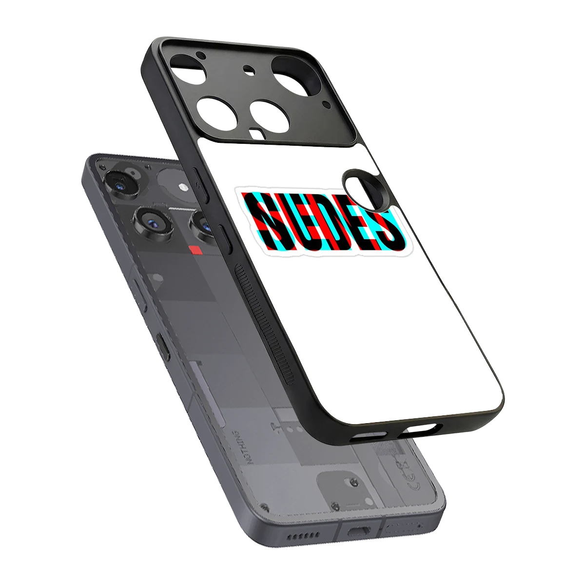 Send Pics sleek nothing phone 3 cover with tempered glass back and TPU edges
