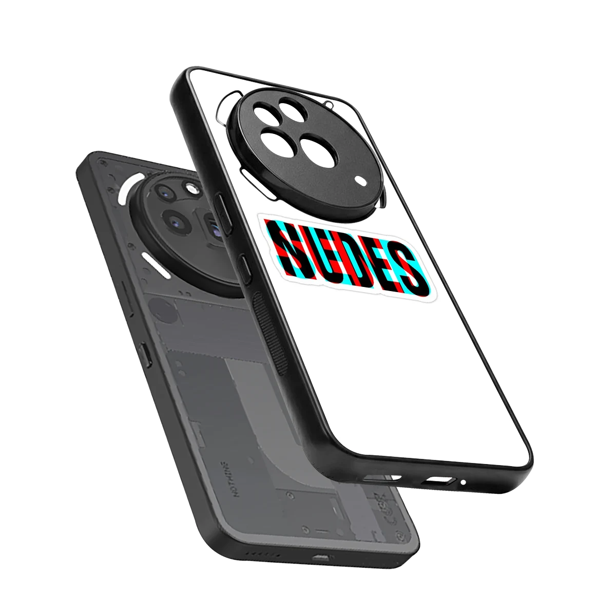 Send Pics sleek nothing phone 3a pro cover with tempered glass back and TPU edges