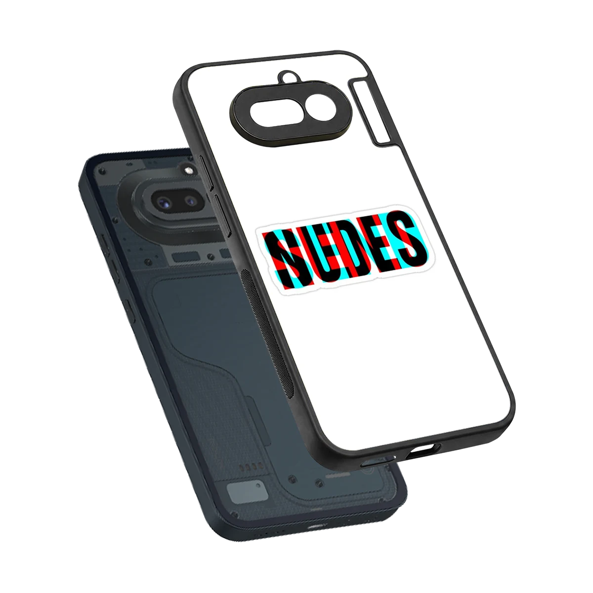 Send Pics sleek nothing phone 4a cover with tempered glass back and TPU edges