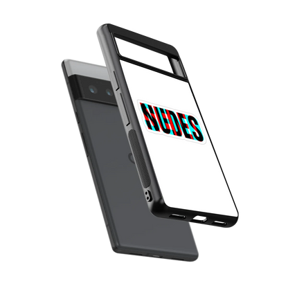 Send Pics sleek google pixel 6 pro cover with tempered glass back and TPU edges