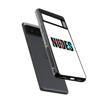 Send Pics sleek google pixel 6 cover with tempered glass back and TPU edges