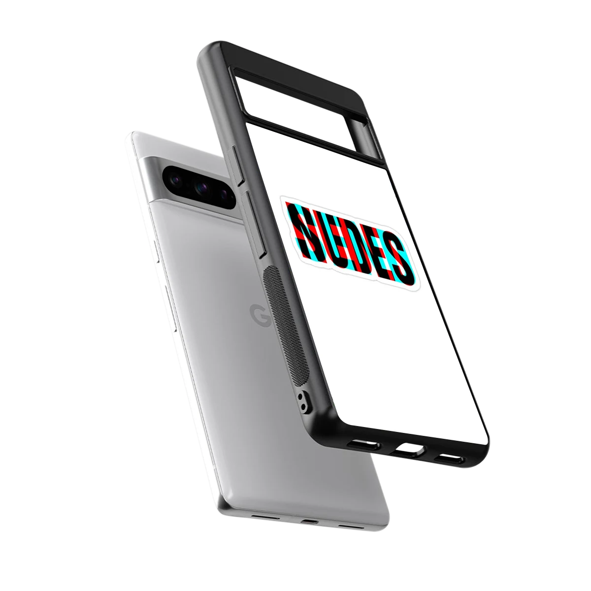 Send Pics sleek google pixel 8 pro cover with tempered glass back and TPU edges