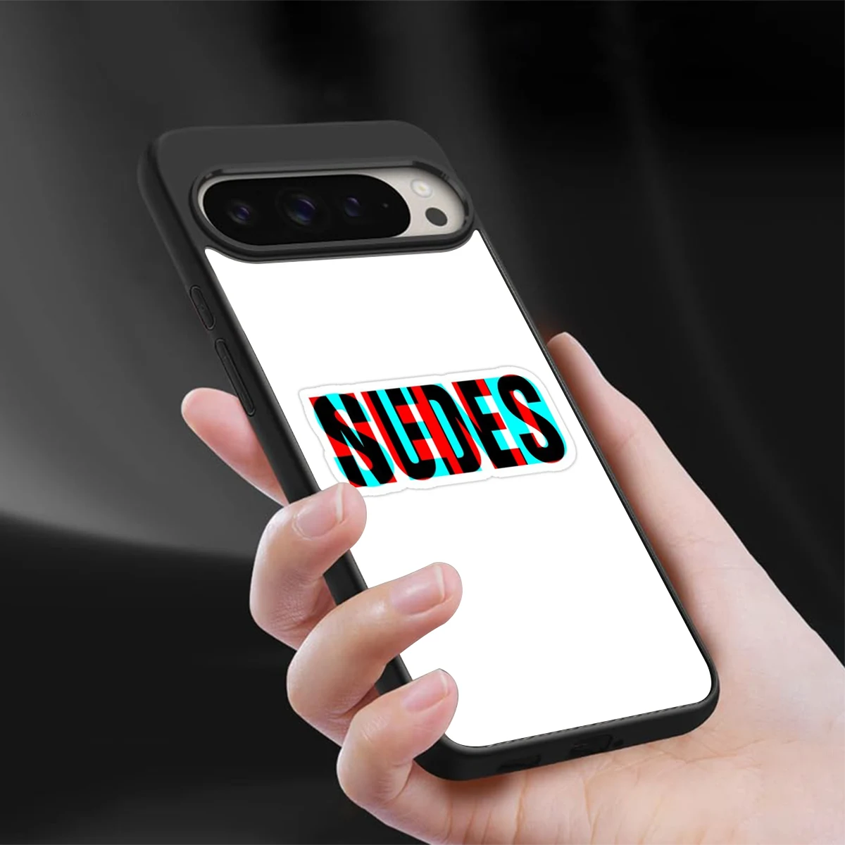 Send Pics sleek google pixel 9 pro cover with tempered glass back and TPU edges