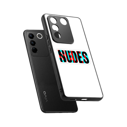 Send Pics sleek vivo v27 5g cover with tempered glass back and TPU edges