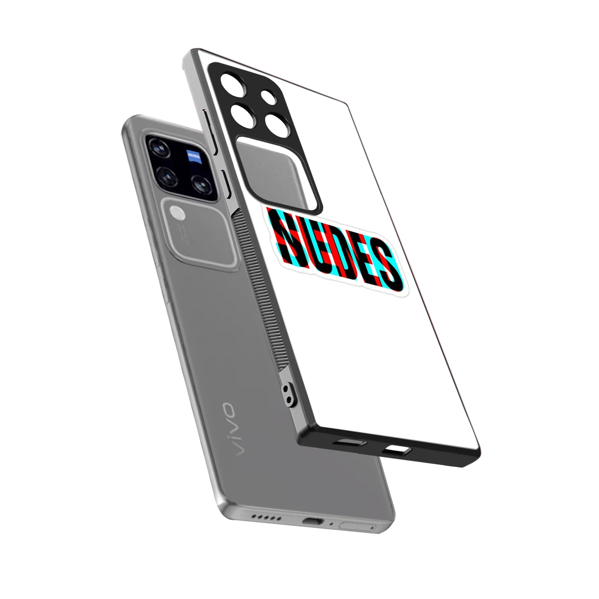 Send Pics sleekvivo v30 pro cover with tempered glass back and TPU edges