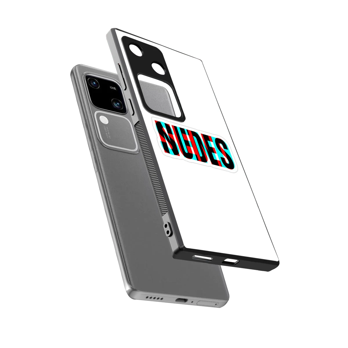 Send Pics sleek vivo v30 cover with tempered glass back and TPU edges