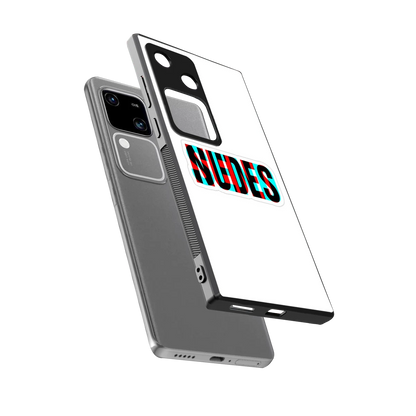 Send Pics sleek vivo v30 cover with tempered glass back and TPU edges