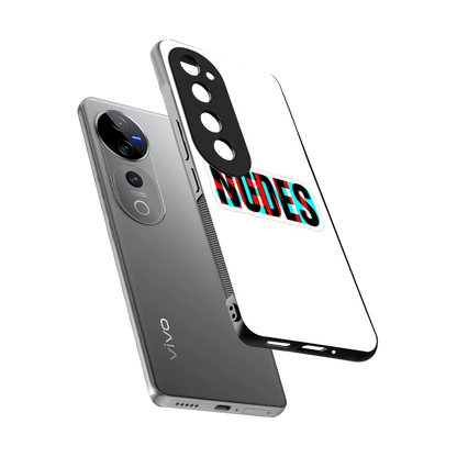 Send Pics sleek vivo v40 pro cover with tempered glass back and TPU edges