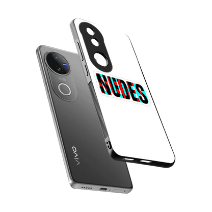 Send Pics sleek vivo v50 cover with tempered glass back and TPU edges