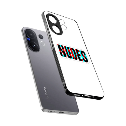 Send Pics sleek vivo v60 cover with tempered glass back and TPU edges