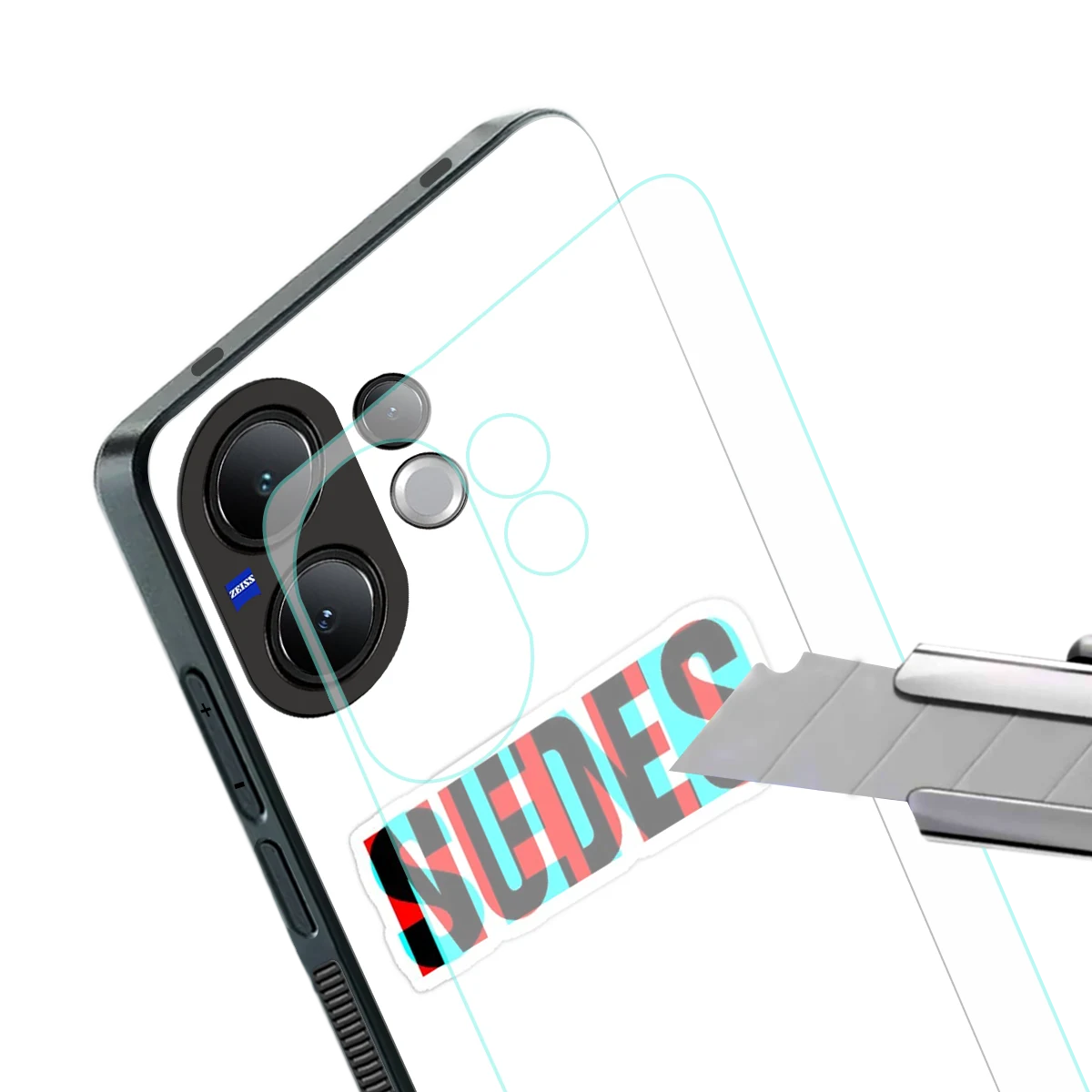 Send Pics stylish phone case for vivo v60 | glossy glass and slim fit
