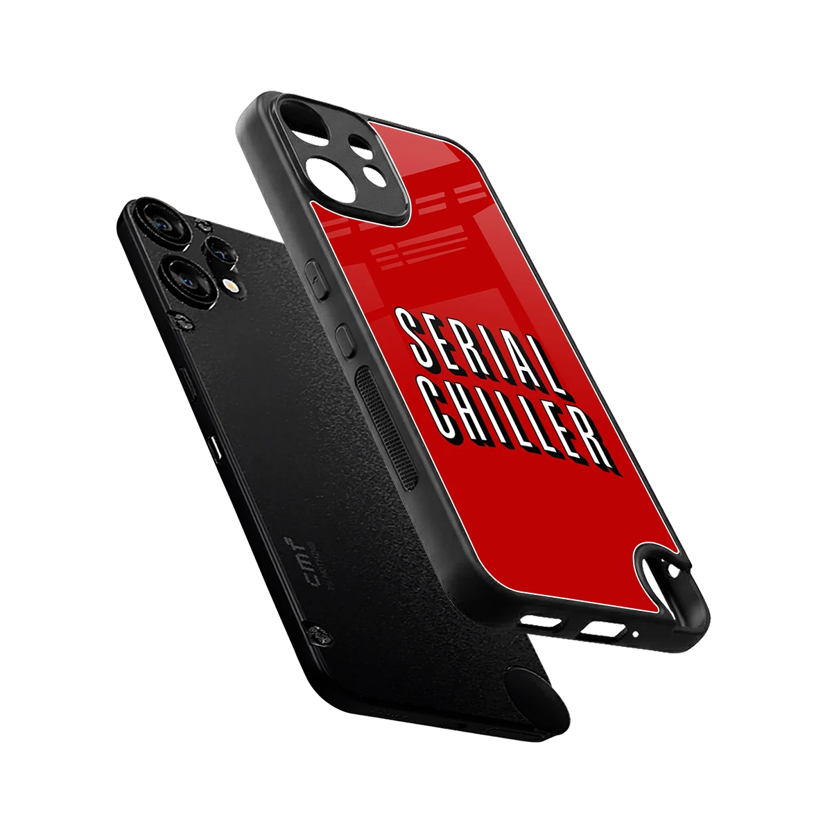 Serial Chiller sleek cmf nothing phone 2 pro cover with tempered glass back and TPU edges