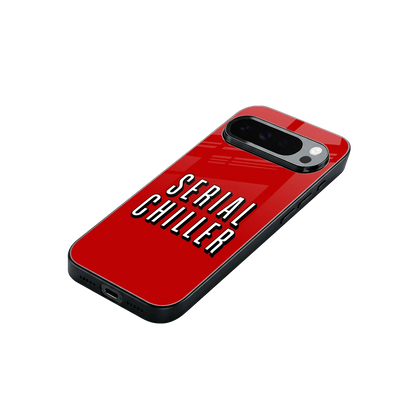 Serial Chiller stylish phone case for google pixel 10 pro xl | glossy glass and slim fit